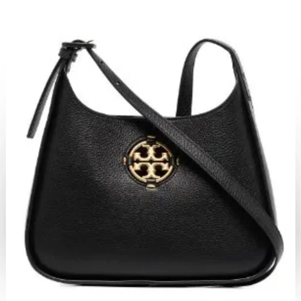 Tori Burch Black Leather Miller Bag - Picture 4 of 10